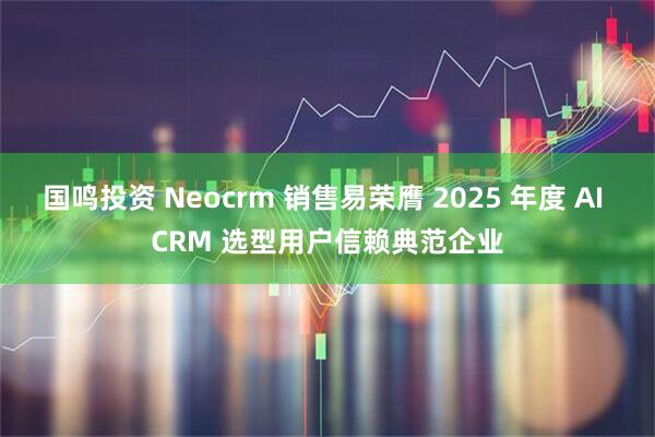 国鸣投资 Neocrm 销售易荣膺 2025 年度 AI CRM 选型用户信赖典范企业