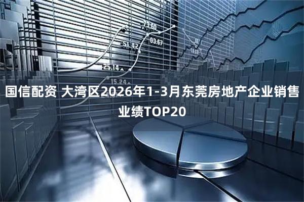 国信配资 大湾区2026年1-3月东莞房地产企业销售业绩TOP20